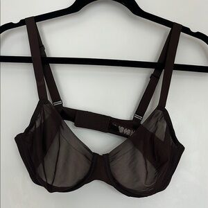 Skims Elegant Brown Sheer Bra
